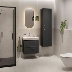 Cersanit S590-100 - Mobile sottolavabo sospeso MILLE SLIM 60x38 cm, nero