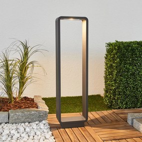 Lampioncino da giardino ninon Lucande, Nero, Alluminio, Moderno, Lampada LED da esterni
