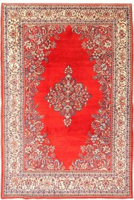 Sarouk Tappeto 230 x 350 Rosso (Iran) Annodato A Mano