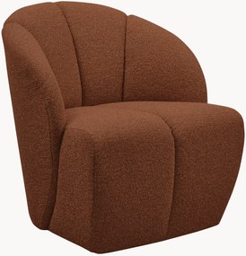 Poltrona girevole in bouclé Mojo