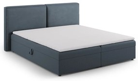 Letto boxspring blu con contenitore 180x200 cm Arendal – Cosmopolitan Design