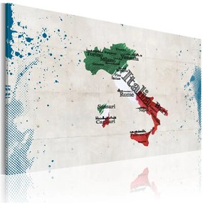 Quadro Mappa d'Italia