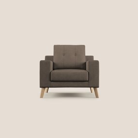 Danish poltroncina in tessuto morbido impermeabile T02 marrone