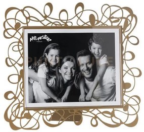 Portafoto scarabocchio maxi orizzontale oro laccato