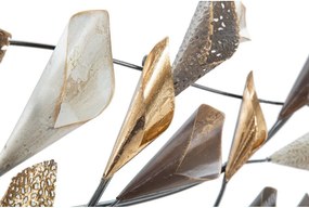 Decorazione murale bianco-marrone , larghezza 115,5 cm Ramo - Mauro Ferretti