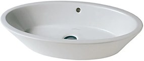 Hatria Happy Hour lavabo 70x40 cm ovale da appoggio bianco Y0M901