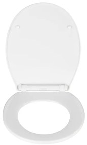 WENKO 21901100-WC Sedile per WC KOS 44x37 cm bianco/argento