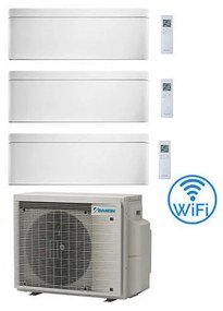 Daikin - Climatizzatore garanzia italia Stylish Bianco WiFi Trial Split Inverter 7000 + 7000 + 7000 btu con u.e. 3MXM40A9 Classe a+++/a++ novita' 2024