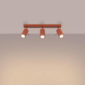 Sollux SL.1508 - Faretto RING 3xGU10/10W/230V rosso