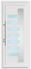 Portoncino d'ingresso in pvc 20022 L 80 x H 210 cm bianco apertura destra