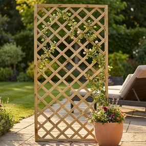 griglia da giardino in legno di pino impregnato in autoclave 40 x 180 cm