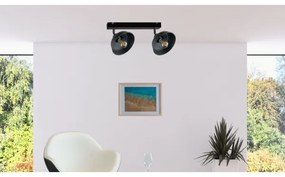 Faretto FAUN 2xE27/60W/230V nero