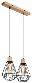 Brilagi - Lampadario a sospensione con filo WOODY BASKET 2xE27/60W/230V quercia