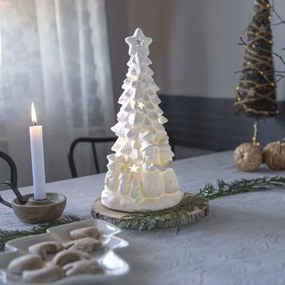 Alberello natalizio a LED, 2xAA, bianco caldo