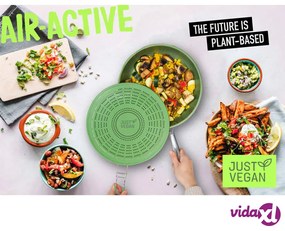 Just Vegan Paraschizzi con Filtro a Carbone AirActive Silicone Verde