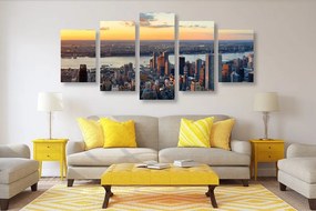 Quadri 5 pezzi – Panorama di New York