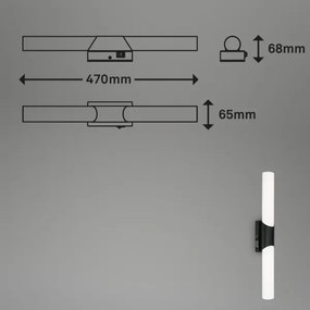 Briloner 2111-115 - Illuminazione per specchio da bagno a LED/11W/230V IP44