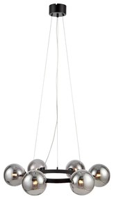 Apparecchio a sospensione con struttura nera 6L Circle - Markslöjd