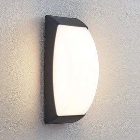 Lindby Applique LED da esterni Alexey, IP65, grigio scuro