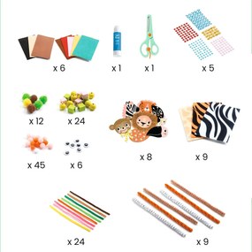 Scatola creativa per i più piccoli - Animali della giungla