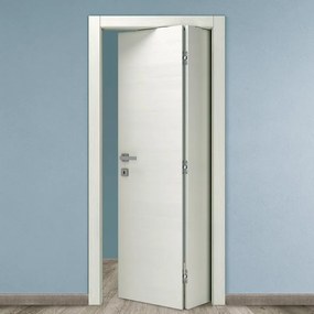 Porta interna pieghevole a libro asimmetrica Honey in MDF colore larice, L 70 x H 210 cm, apertura a destra
