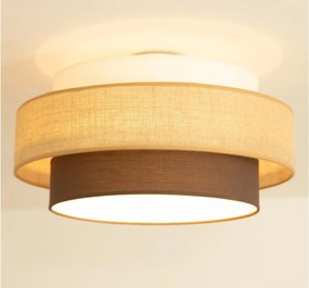 Brilagi - Plafoniera RESNA 1xE27/60W/230V Ø 40 cm beige/nero