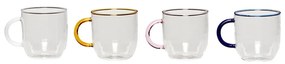 Set di 4 tazze in vetro Kiosk - Hübsch