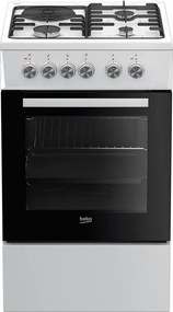 Fornello combinato da 60 litri 4 fuochi bianco - fss53000dw - beko