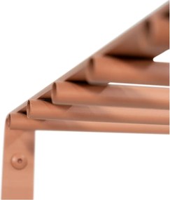 Attaccapanni da parete color salmone in metallo con scaffale 100 cm Rex – Spinder Design