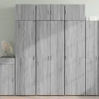 Credenza Grigio Sonoma 70x42,5x185 cm in Legno Multistrato 3281432