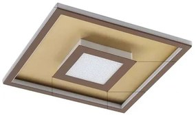 Pekela Square LED Plafoniera L40 Rust/Matt Gold - Lindby