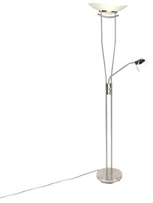 Lampada da terra moderna in acciaio con LED e dimmer - Lexus
