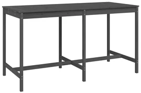 Tavolo da giardino grigio 203,5x90x110cm legno massello di pino