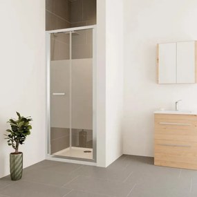 Porta doccia pieghevole Verve L 70 x H 190cm, Sp. 6 mm in vetro profilo cromo