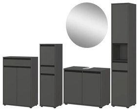 Set da bagno color antracite Lemont - Germania