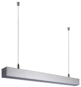 Plafoniera LED Slimline Ø 100 cm argento IP20 bianco naturale INSPIRE