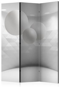 Paravento  Geometric Room [Room Dividers]  Colore bianco e nero, Dimensioni e Misure 135x172