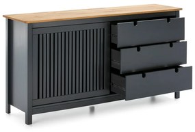 Cassettiera in legno grigio Bruna - Marckeric