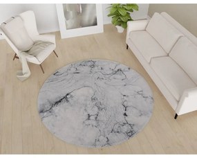 Tappeto rotondo lavabile grigio chiaro ø 120 cm - Vitaus