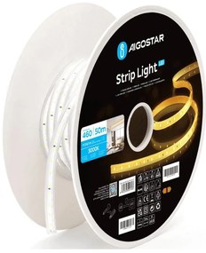 Aigostar - Striscia LED 50 m, 250 W, 230 V, 3000 K, IP65