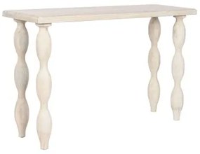 Console Home ESPRIT Bianco Legno di mango 120 x 40 x 76 cm