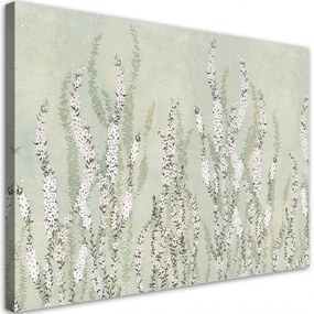 Quadro su tela, Piccoli fiori sullo sfondo del muro  Dimensioni 100x70