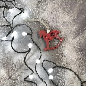 Catena luminosa LED per Natale 200 LED/8 funzioni, 20 m, IP44, bianco freddo