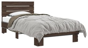 Giroletto Rovere Marrone 90x190 Cm Legno Multistrato E Metallo /