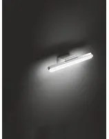 Applique Moderna Metallo Bold Cromo Lucido Led Luce Naturale Media