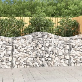 Cesti Gabbioni Ad Arco 18 Pz 200x50x100/120 Cm Ferro Zincato /