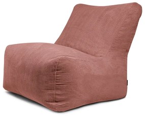 Puof a sacco color mattone con rivestimento in velluto a coste Seat 100 Lounge – SLOWDOWN