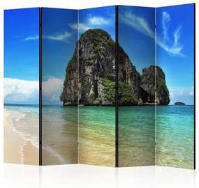 Paravento Exotic landscape in Thailand, Railay beach II [Room Dividers]
