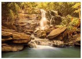 Fotomurale adesivo  Sunny Waterfall  Larghezza x Altezza Home decor 98x70