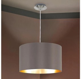 Eglo 55269 - Lampadario a sospensione con filo MASERLO 1xE27/60W/230V marrone